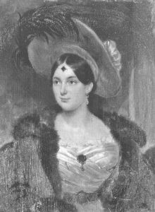 《梅拉妮·冯·梅特涅侯爵夫人》，象牙微型肖像画，莫里茨·米歇尔·达芬格作，约1836年