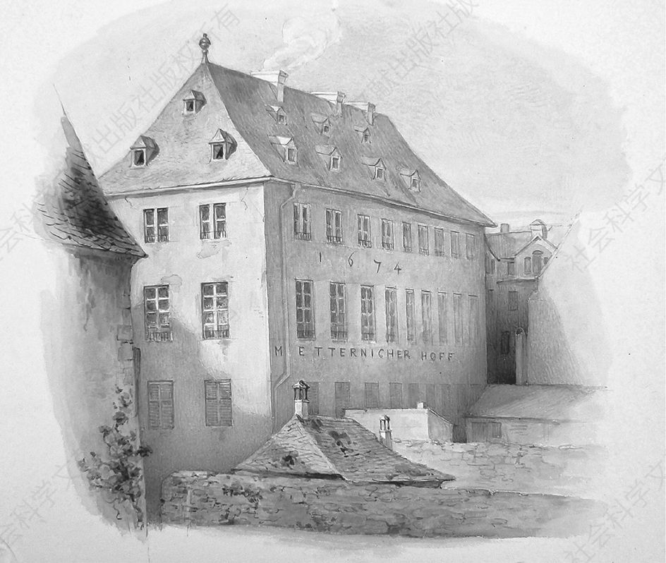 1674年的科布伦茨“梅特涅庄园”——出生地