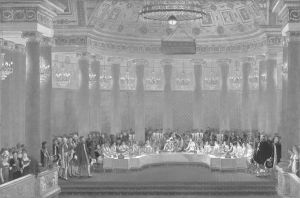 《杜伊勒里宫1810年4月2日的盛大婚宴》（油画），俗名卡萨诺瓦的亚历山大·班诺特·让·杜费作