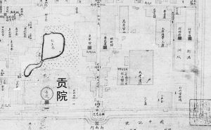 图6 清末太原城图反映的贡院与文瀛湖之位置关系