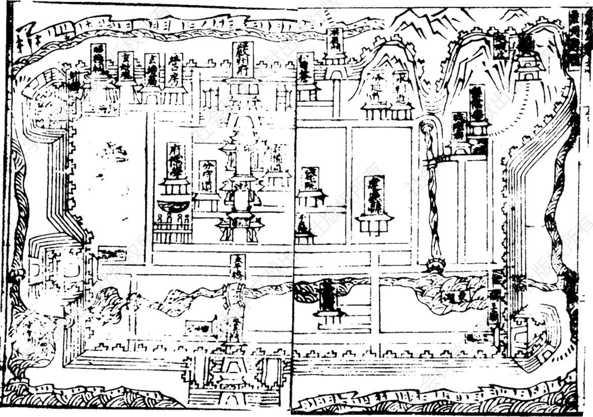图2 明万历六年（1578）严州府城