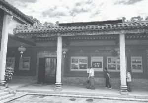 珠海一古村的村史展示走廊