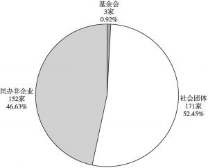 图1 洪泽辖区注册登记社会组织情况（截至2018年7月）