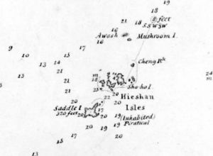 图5 1843年英文版中国沿海地图上的渔山列岛部分