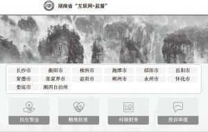 图1 湖南省“互联网+监督”平台首页