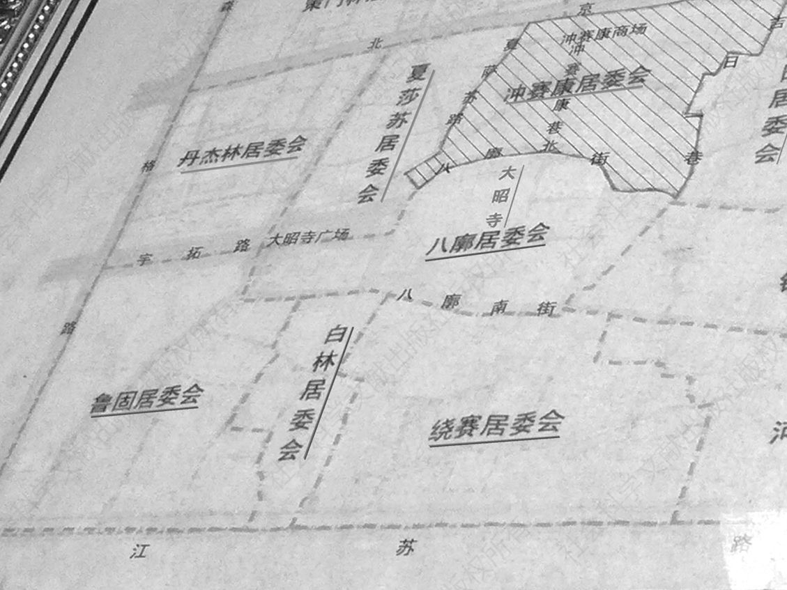 图1-2 大昭寺周围社区分布
