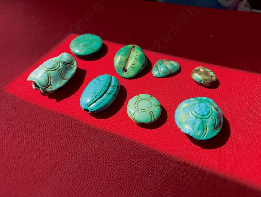 绿松石龟币、贝币