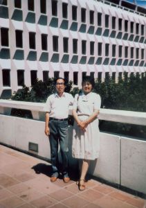 1986年6月，杨国桢、翁丽芳夫妇访问加州大学尔湾分校