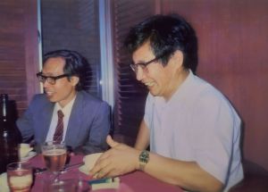 1985年名古屋大学共同研究会时的杨国桢和森正夫
