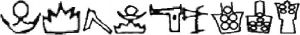 图3-1 山东莒县陵阳河1959年出土大汶口文化（前4300—前1900）陶器符号