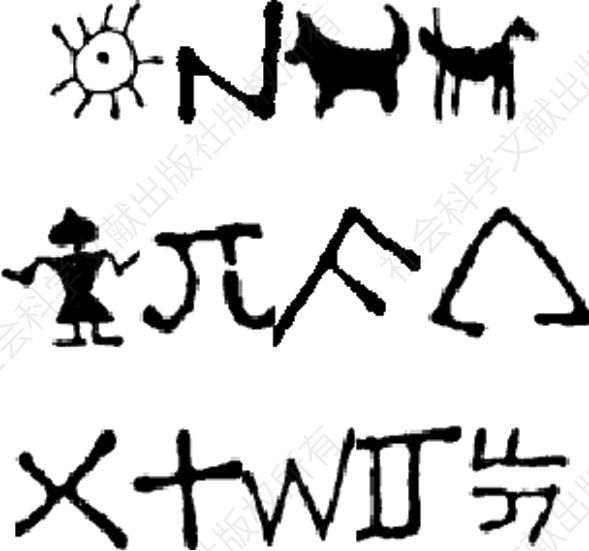 图3-17 甘肃辛店出土辛店文化（前1600—前600）陶器符号
