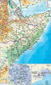 索马里行政区划图