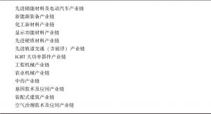 表5.2 湖南工业新兴优势产业链-续表
