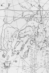 图4 荷兰东印度公司布劳所绘华南沿海图局部，1677年