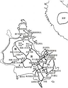 图7 20世纪初鼓浪屿地图