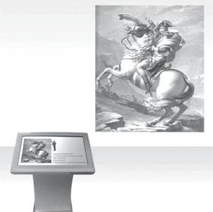 （Image 49） Concept de présentation de l’écran tactile correspondant à un tableau ZHANG Xiao，2013