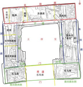 图1 方形木结构椁室