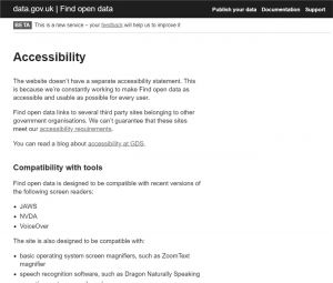 图14-3 英国数据开放平台——Accessibility栏目