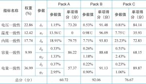 表1 Pack A、Pack B和Pack C一致性的评分结果