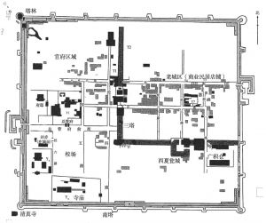 图3 黑水城遗址平面示意