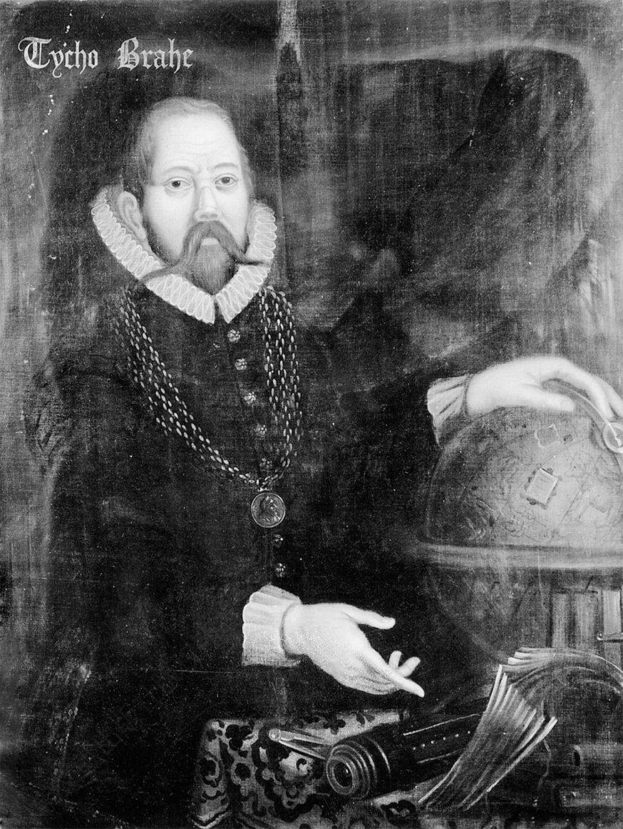 这幅16世纪丹麦画派的油画展示了天文学家第谷·布拉赫，当时薪酬最高的天文学家。
