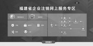 图13 福建省企业注销网上服务专区