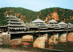 三江县程阳风雨桥（1986年拍摄）