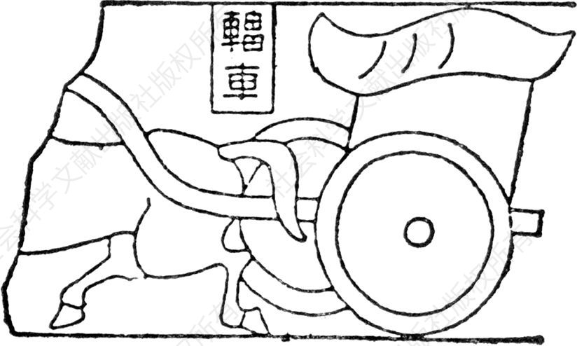 图3-16 潘祖荫旧藏汉画象石“辎车”