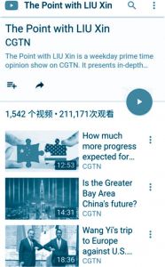 图11 YouTube平台上的“The Point with LIU Xin”视频评论专栏