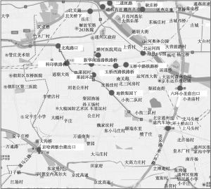 图14-1 北京市通州区主要交通堵点