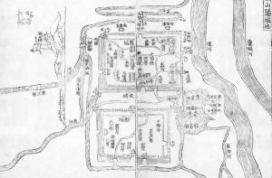 图3-1 清代前期山阳城池图