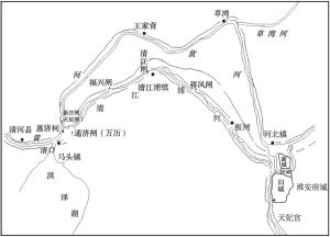 图5-2 天妃宫、惠济祠的空间位置图