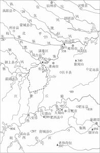 图1 寿县位置及调查区域示意图