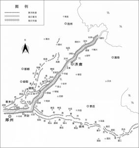 图3 现存黄河下游古堤示意图