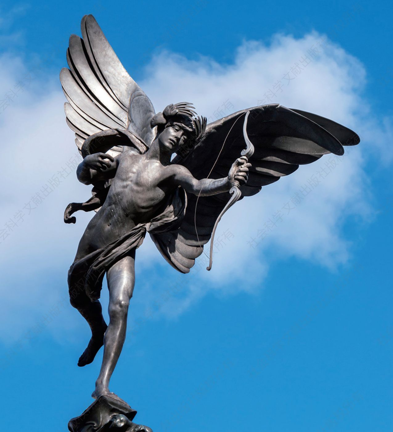 英国伦敦的皮卡迪利广场的厄洛斯（Eros）雕像