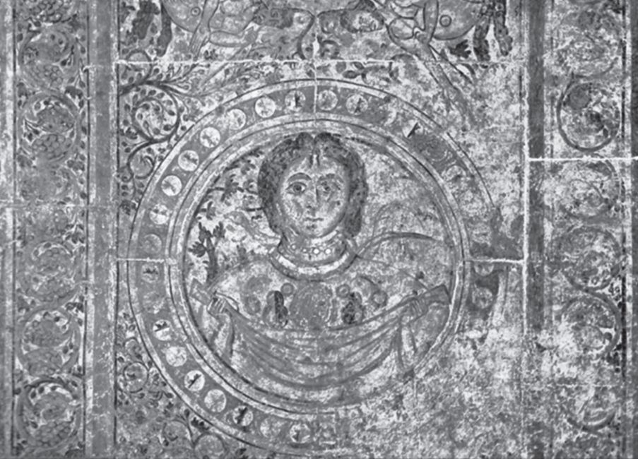 图5 叙利亚海耶尔西行宫地面湿壁画，瓦立德二世，公元724～727年
