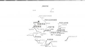 图1-8 中文核心期刊中的草原管理关键词共现网络