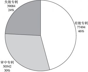 图8 中国受理机器人相关专利的有效性分布