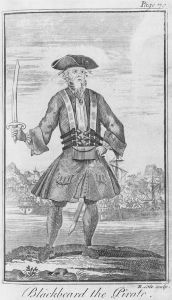 图59 1726年版约翰逊的《海盗通史》中描绘的黑胡子