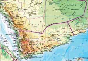 也门行政区划图