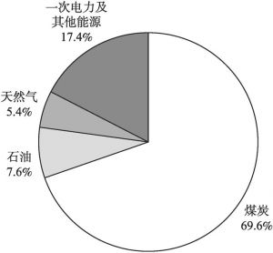 图3-1 2017年中国能源生产结构