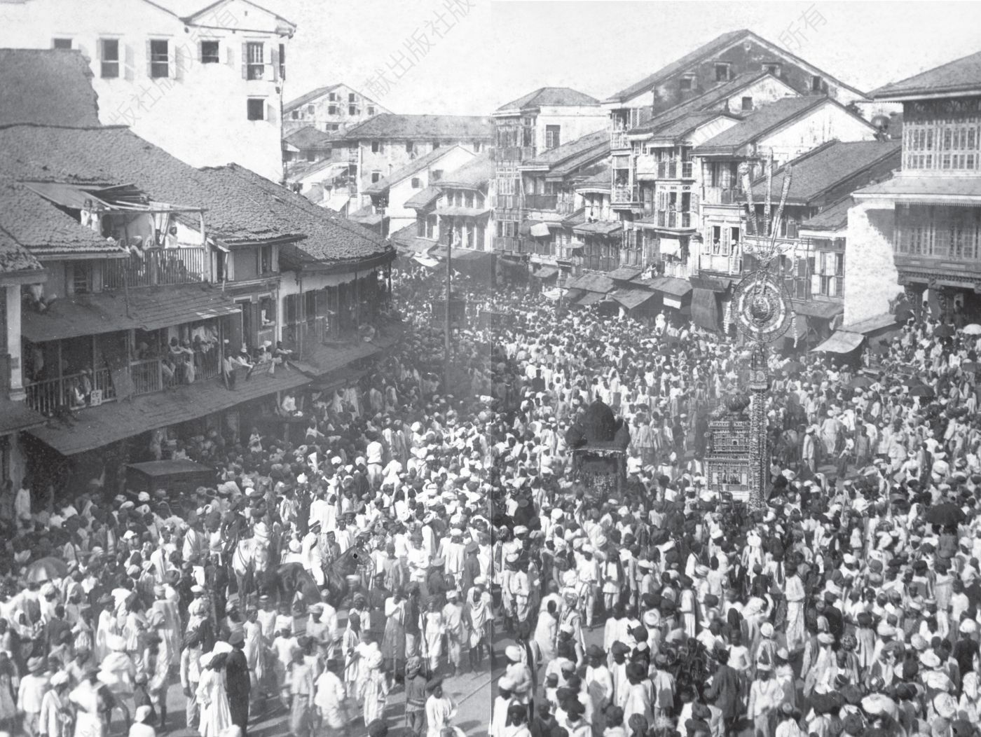 1920年前后，孟买的街道上人头攒动。