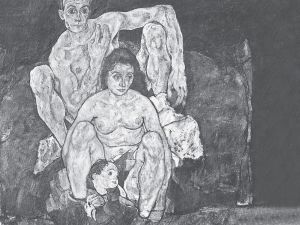 1918年10月，《家》，埃贡·席勒绘。