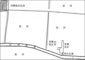 图3 临清河隈张庄运砖码头位置示意
