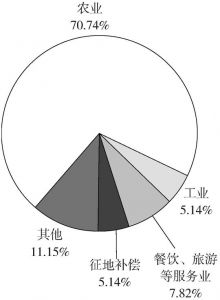 图5-2 湖南省乡村的经济支柱构成