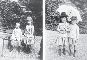 洛尔的孩子玛丽-泰蕾兹和弗朗索瓦·德·舍维涅，1888—1889年前后