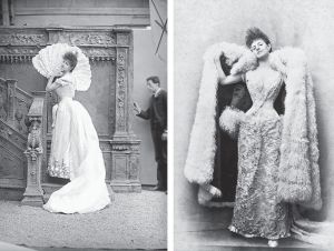伊丽莎白的这些照片呈现出她的“天鹅”人格的不同样貌，左图这张由纳达尔拍摄，右图由奥托·韦格纳拍摄