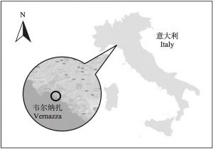 图2-2 意大利韦尔纳扎的地理区位