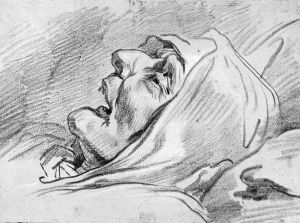 德尼·狄德罗死后的肖像画，让-巴蒂斯特·格勒兹所作