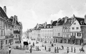 尚博广场，朗格勒，绘于1840年前后